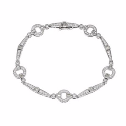 68816:100:P 14kt White 1 5/8 CTW Diamond Bracelet