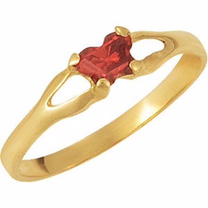19395:1360:P 14kt Yellow Bfly® January CZ Birthstone Ring