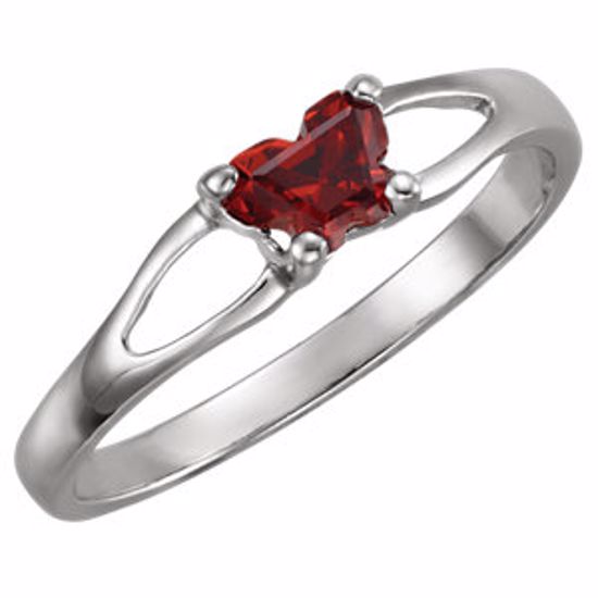 19395:1480:P Sterling Silver Bfly® January CZ Birthstone Ring