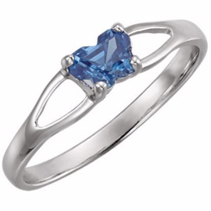 19395:1560:P Sterling Silver Bfly® September CZ Birthstone Ring