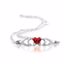 19800:1360:P 14kt White January Birthstone Bracelet