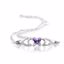 19800:1370:P 14kt White February Birthstone Bracelet