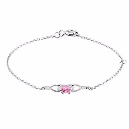 19800:1450:P 14kt White October Birthstone Bracelet