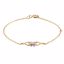 19800:1010:P 14kt Yellow February Birthstone Bracelet