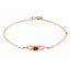 19800:1060:P 14kt Yellow July Birthstone Bracelet