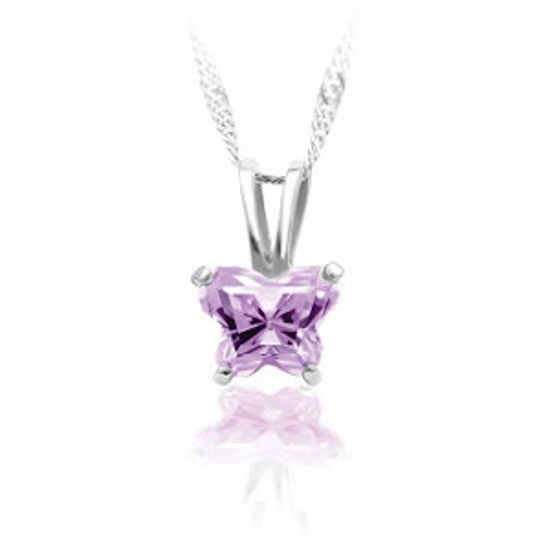 190041:1550:P Sterling Silver June Birthstone Pendant