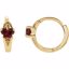 192014:1000:P Bfly® CZ Birthstone Hinged Earrings