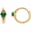 192014:1320:P Bfly® CZ Birthstone Hinged Earrings