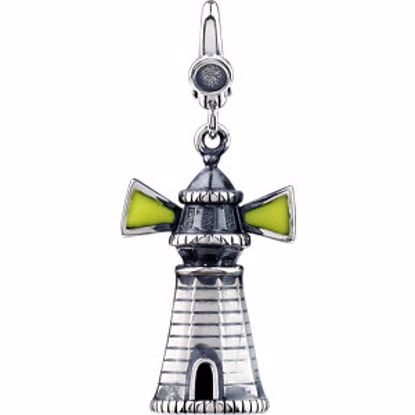 69387:101:P Enamel Light House Charm