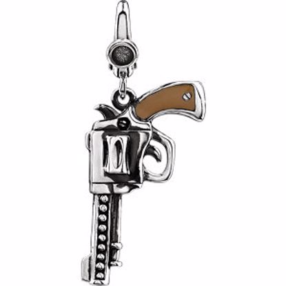 69389:101:P Enamel Pistol Charm