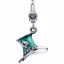 69408:100:P Enamel Top Hat Charm