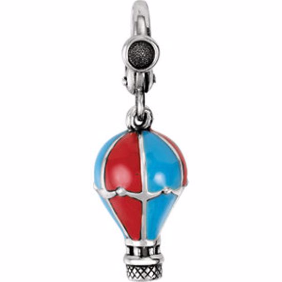 69435:101:P Enamel Hot Air Balloon Charm