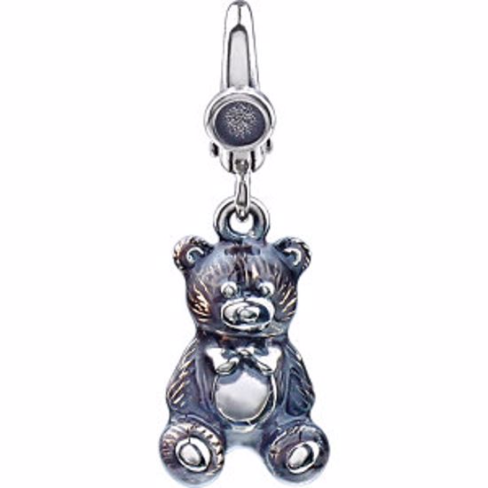 69436:101:P Enamel Teddy Bear Charm