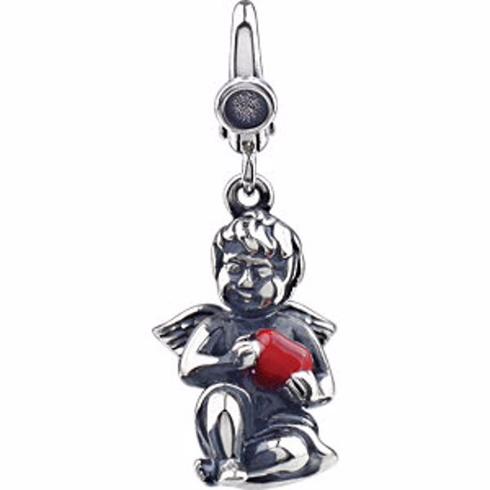 69445:100:P Chreub Charm with Enameled Heart