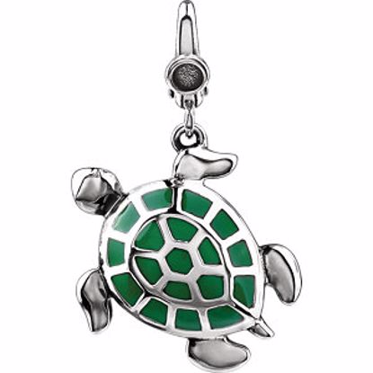 69508:100:P Enamel Turtle Charm