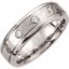 COR218D:0115:P Cobalt 7mm .15 CTW Satin Finish Band Size 11.5
