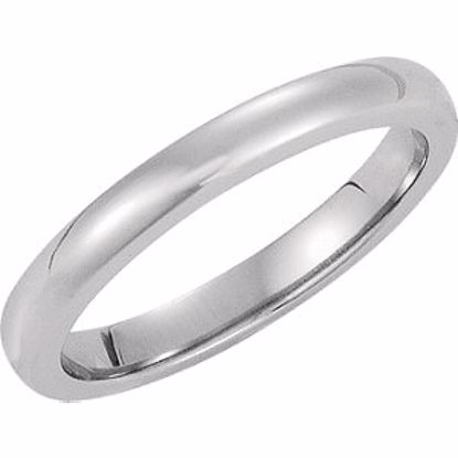 COR231:095:P Cobalt 2.8mm Domed Band Size 9.5