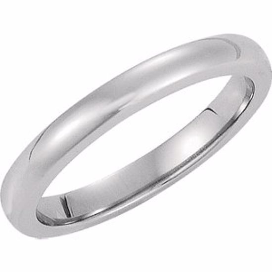 COR231:0105:P Cobalt 2.8mm Domed Band Size 10.5