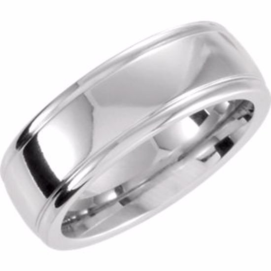 COR226:012:P Cobalt 7mm Slightly Domed Band Size 12