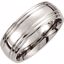 COR236:075:P Cobalt 8mm Grooved & Domed Band Size 7.5