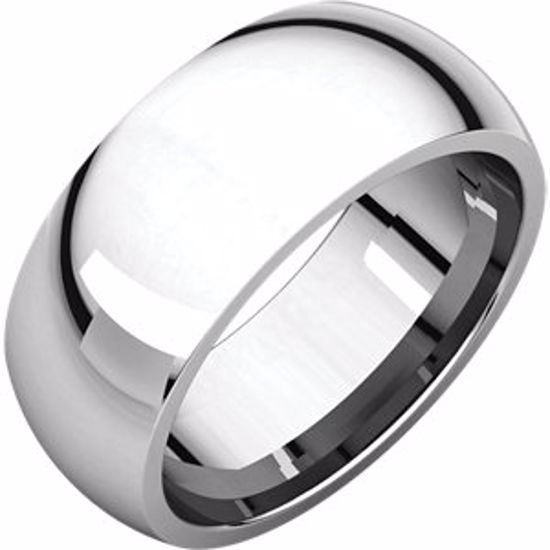 IR8:906:P Sterling Silver 8mm Comfort Fit Band