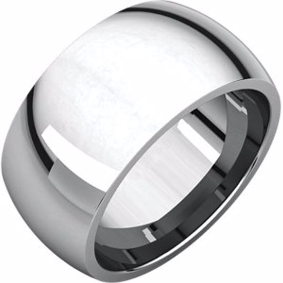 IR8:907:P Sterling Silver 10mm Comfort Fit Band