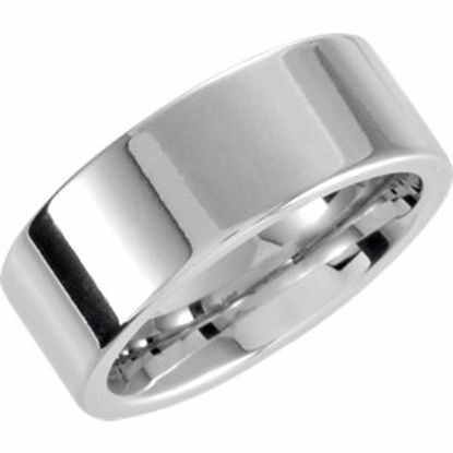 COR230:0125:P Cobalt 8mm Flat Band Size 12.5
