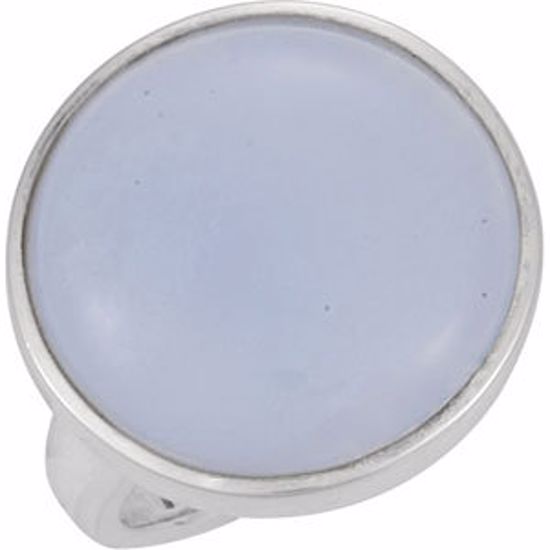 69609:1000:P Blue Chalcedony Ring
