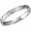 51103:100:P 14K White 3mm Hand-Engraved Band Size 5