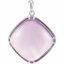 85114:60001:P Sterling Silver Rose De France Cabochon Pendant