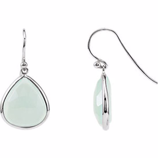 69644:105:P Aqua Chalcedony Earrings