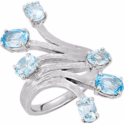 69677:60001:P Aquamarine & Swiss Blue Topaz Ring