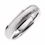5639:100:P Platinum Comfort Fit 6mm Milgrain Band with Florentine Finish Size 7.5
