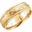50679:60040:P 14kt Yellow 7mm Comfort Fit Design Band Size 10.5