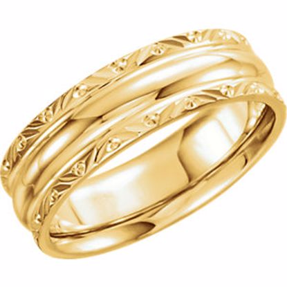 50675:60039:P 14kt Yellow 6mm Comfort-Fit Band Size 9