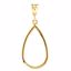 85280:101:P Sterling Silver 21x12.75mm Teardrop Pendant