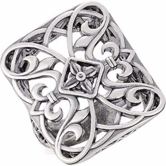 51134:102:P Vintage-Style Filigree Ring