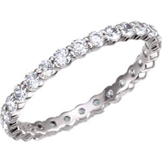 121935:180:P Platinum 7/8 CTW Diamond Eternity Band Size 7