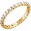 121935:184:P 14kt Yellow 7/8 CTW Diamond Eternity Band Size 7