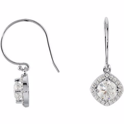 69709:1040:P 14kt White 1 3/4 CTW Diamond Earrings