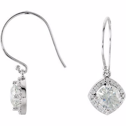 69709:1050:P 14kt White 2 1/5 CTW Diamond Earrings