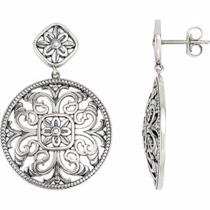 85300:106:P Filigree Design Earrings