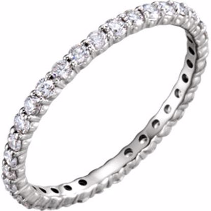 121939:270:P Platinum 5/8 CTW Diamond Eternity Band Size 6