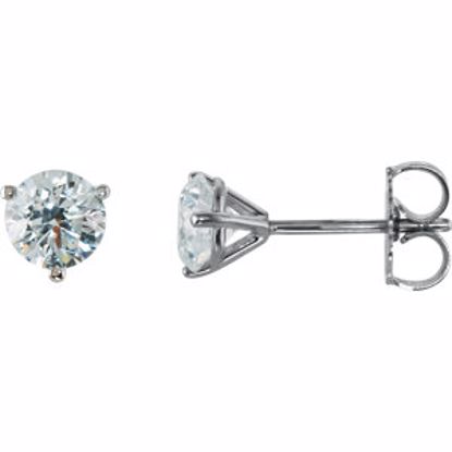 66233:60018:P 14kt White 1 CTW Diamond Stud Earrings