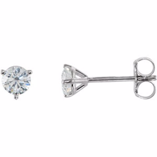 66233:60014:P 14kt White 1/2 CTW Diamond Stud Earrings