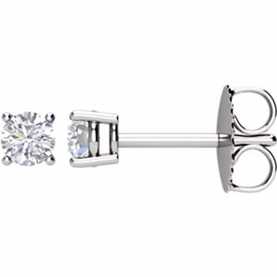 1874:60002:P 14kt White 1/4 CTW Diamond Earrings