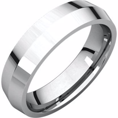 KER10:133119:P Sterling Silver 5mm Knife Edge Comfort Fit Band