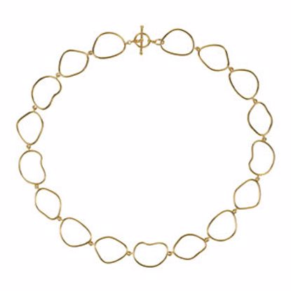 NCK223:1001:P Open Silhouette Necklace
