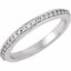121821:112:P 18kt White 1/4 CTW Diamond Band