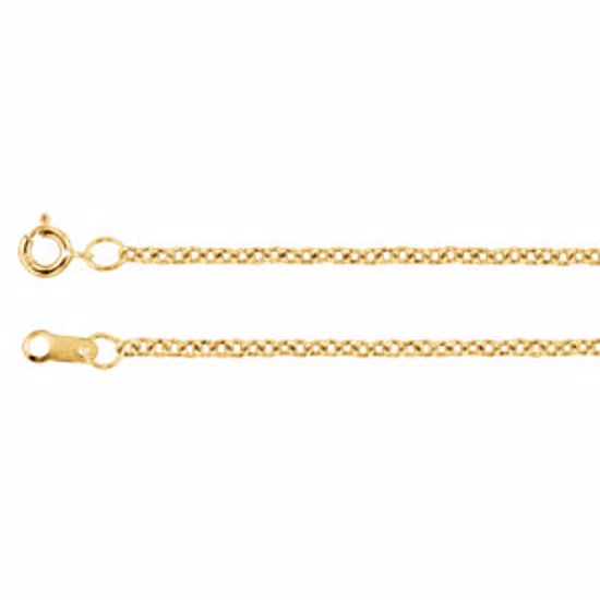 CH176:135548:P Yellow Gold Filled 1.5mm Solid Cable 24" Chain